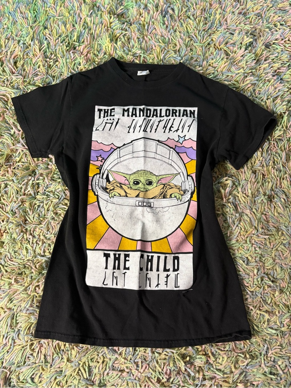 The Mandalorian 'The Child' Black Graphic T‑Shirt